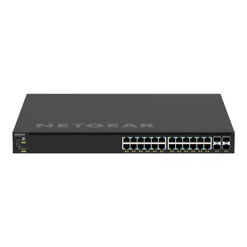 NETGEAR M4350-24G4XF - Commutateur - C3 - Géré - 24 x 10 - 100 - 1000 (PoE+) + 4 x SFP+ - flux d'air... (GSM4328-100NES)_1